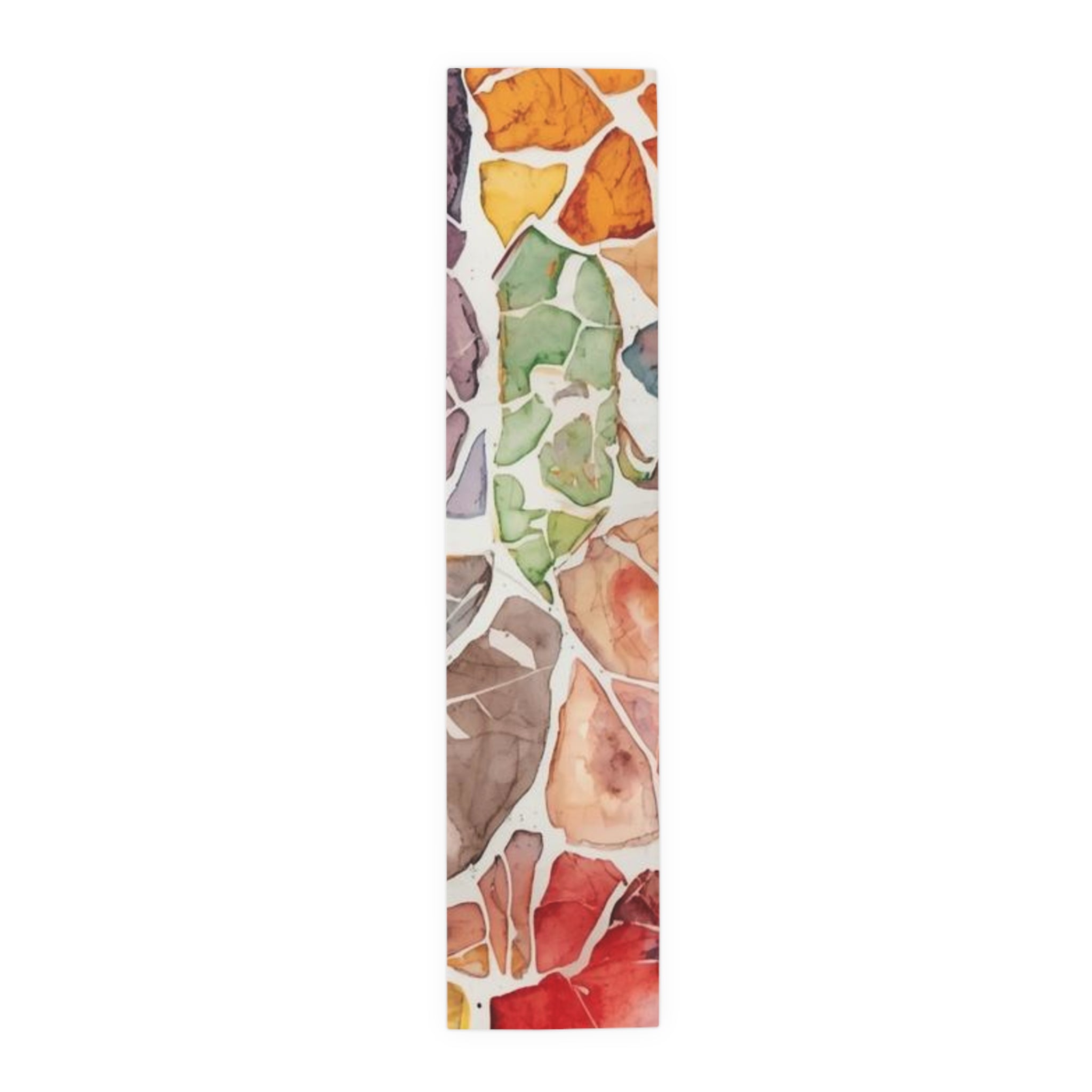 Colorful Watercolor Table Runner by Rosetta Creative Boutique, Bohemian Dining Decor, Rustic Tableware, Perfect for Weddings, Home Decor, Entertaining - Rosetta Creative Boutique